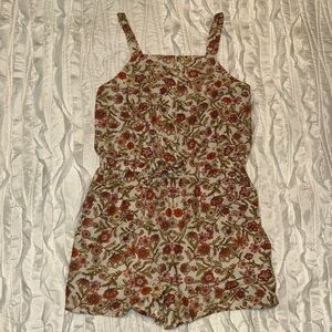 Old navy youth XL Floral Print spaghetti strap Romper